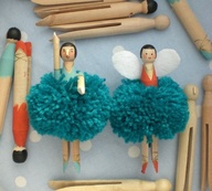 pom pom peg dolls