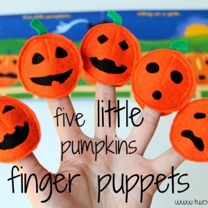 Five Little Pumpkins Finger Puppets