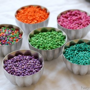 Rainbow Barley Sensory Play
