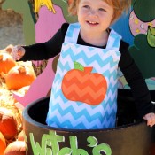 Chevron Pumpkin Outfit by Twodaloo with free pumpkin template