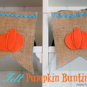 Pumpkin Bunting at Twodaloo