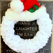 Felt Santa Wreath @ Twodaloo