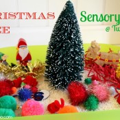 Crazy for Christmas Trees Sensory Play @ Twodaloo