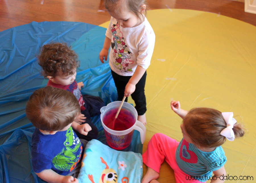 Color Lab: Messy Play and Language Stimulation @ Twodaloo (www.two-daloo.com)