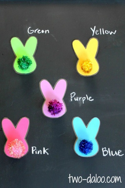 Bunny tails color matching from Twodaloo (two-daloo.com)