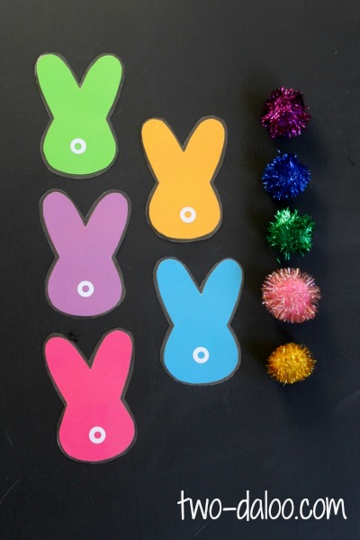 Bunny tails color matching from Twodaloo (two-daloo.com)