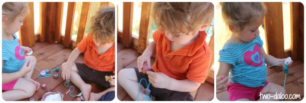 Dyed Nature Necklaces at Twodaloo!