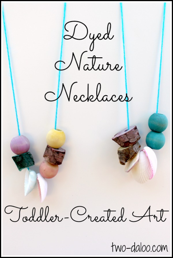 Dyed Nature Necklaces at Twodaloo!