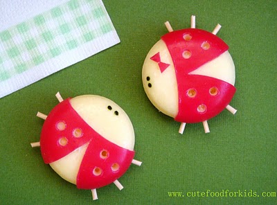 Babybel Cheese Ladybugs at Cute Food for Kids