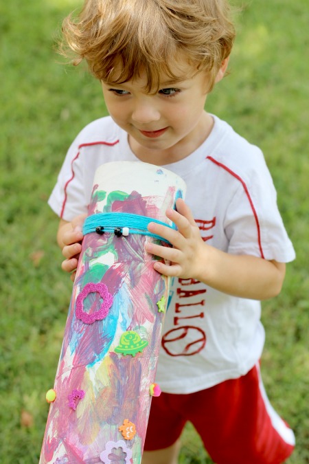 Make a DIY Didgeridoo with instructions from Daria Music- easy enough for even toddlers to make!