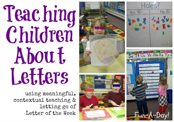 Teaching Children About Letters from Fun-A-Day Teaching Children About Letters from Fun-A-Day