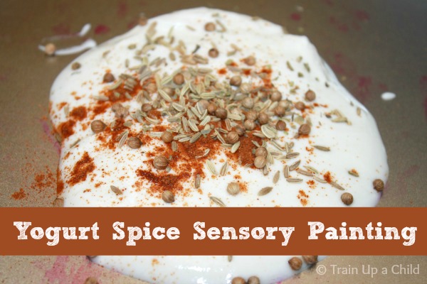 Yogurt Spice Painting from Learn Play Imagine