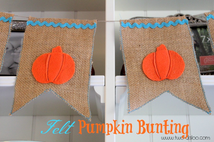 Felt Pumpkin Bunting