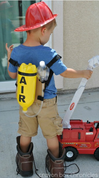 DIY Firefighter Air Tank from Crayon Box Chronicles