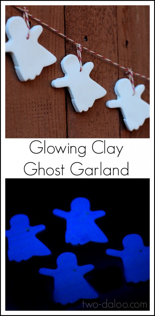 Glowing Clay Ghost Garland