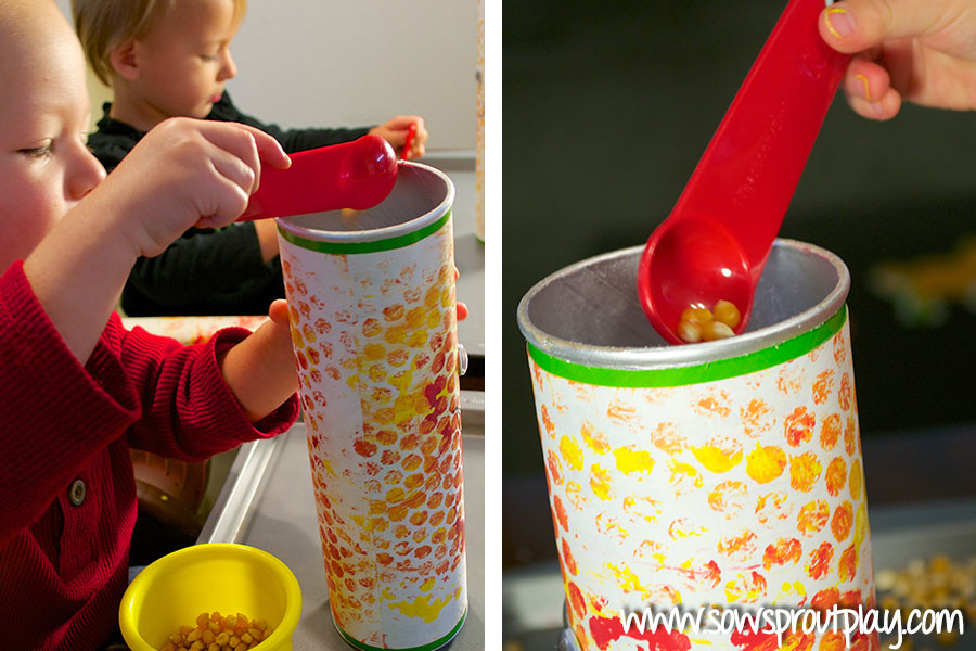 Corn Shaker Craft from Sow Sprout Play