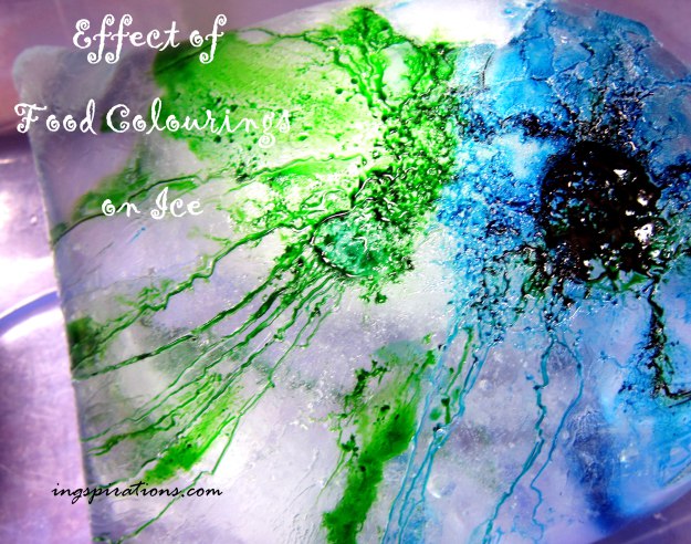 Messy Play with Ice and Food Coloring from Ingspirations
