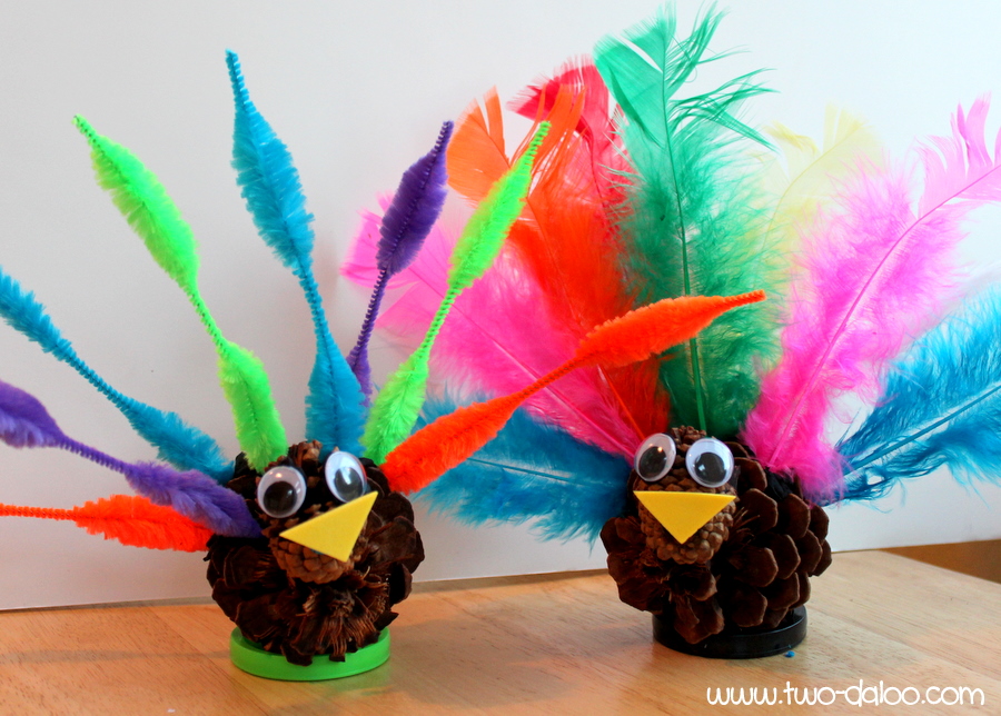 Pine Cone Turkeys for Tots
