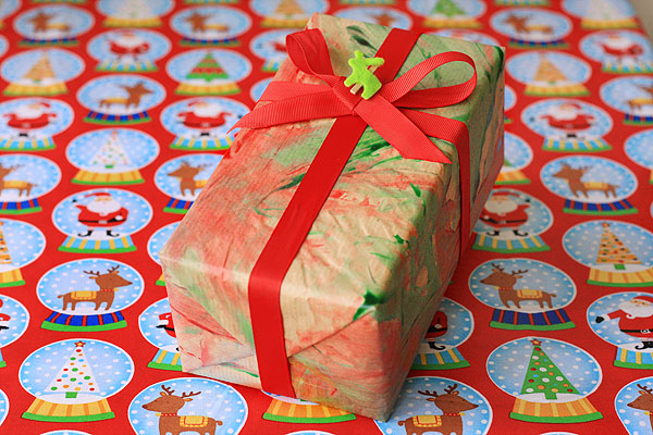 Finger Paint Wrapping Paper from Things for Boys