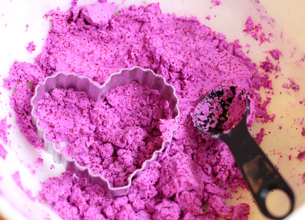 bowl of foaming heart dough bowl of foaming heart dough