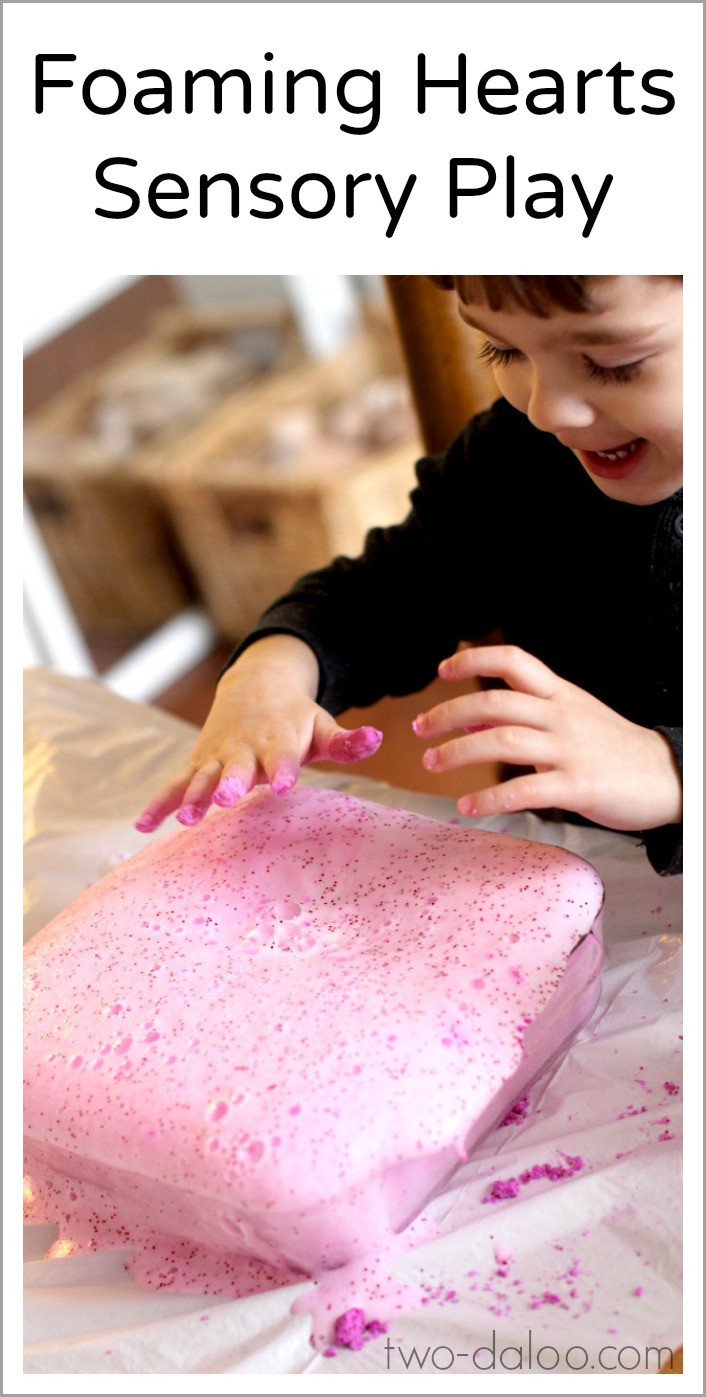 Foaming Hearts Sensory Play Foaming Hearts Sensory Play