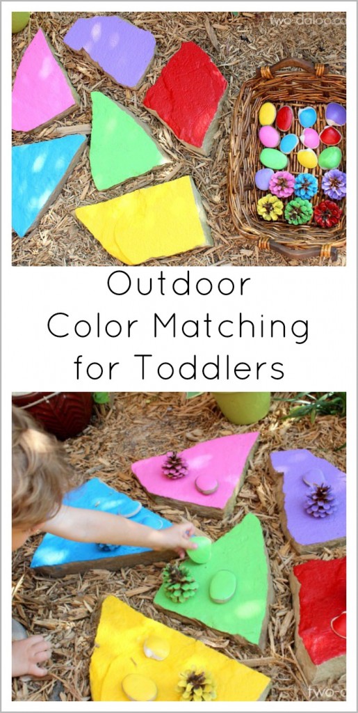 Outdoor Color Matching for Toddlers from Twodaloo