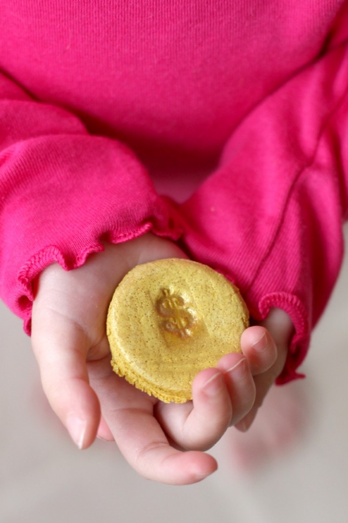 DIY Salt Dough Coin with Natural Dye