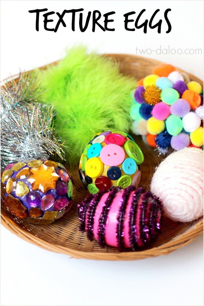Texture Eggs: A sensory play and language activity