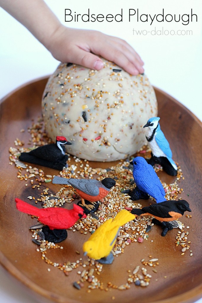 Birdseed playdough