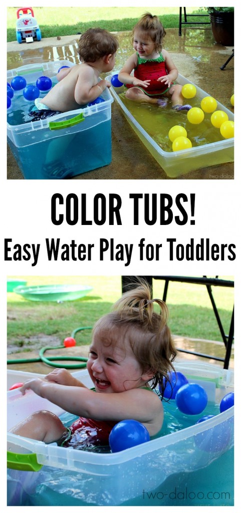 Color Tubs: Easy water play for toddlers