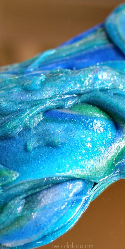 Ocean Swirl Glitter Slime from Twodaloo Ocean Swirl Glitter Slime from Twodaloo