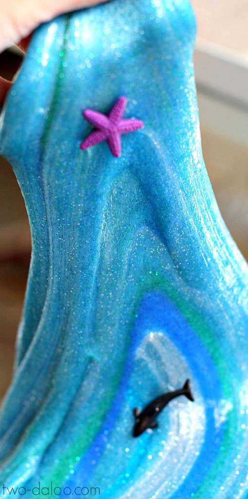 Ocean Swirl Glitter Slime from Twodaloo Ocean Swirl Glitter Slime from Twodaloo