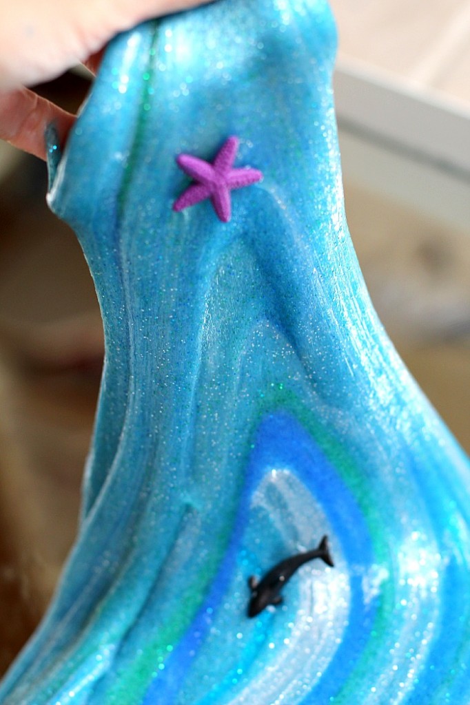 Ocean Swirl Glitter Slime