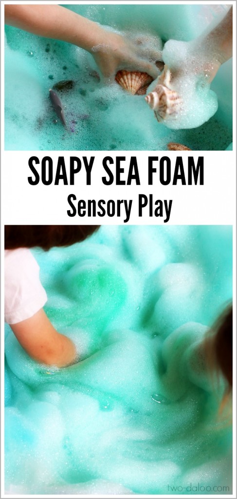 Soapy Sea Foam Sensory Play Recipe