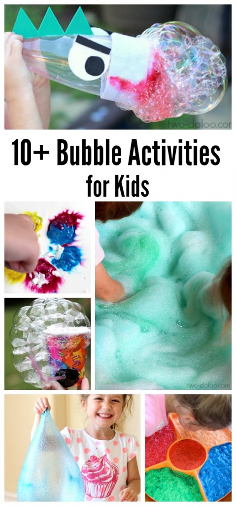 Bubble Activities for Kids from Twodaloo