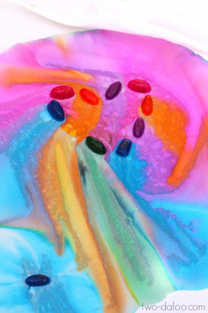 Rainbow Ice Painting from Twodaloo