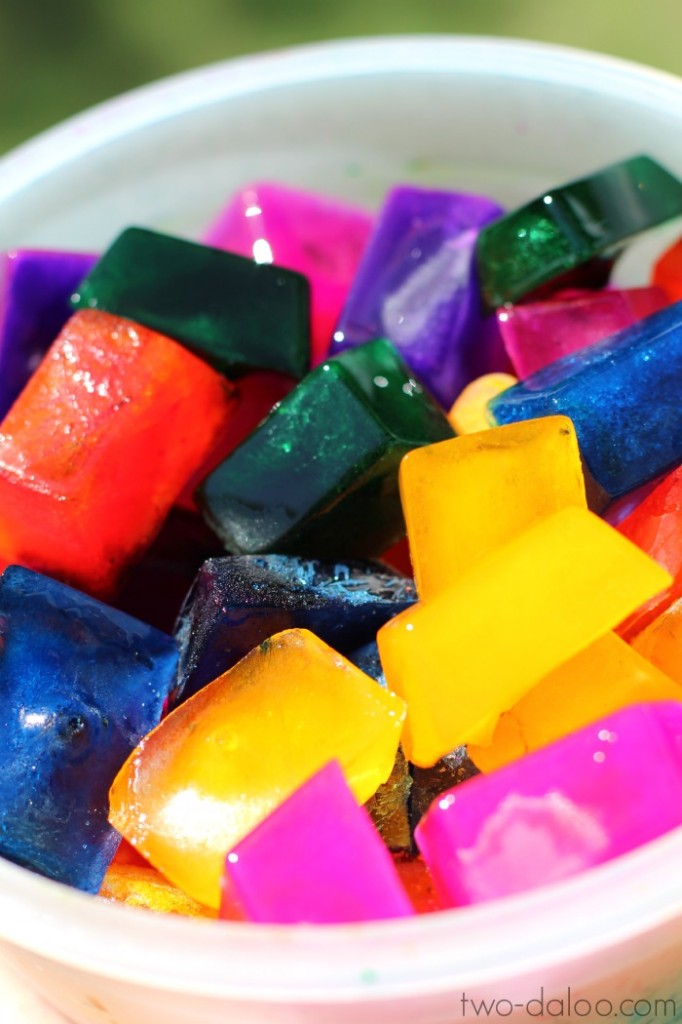 Rainbow Ice Painting from Twodaloo