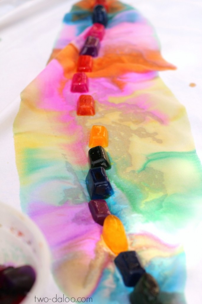 Rainbow Ice Painting from Twodaloo